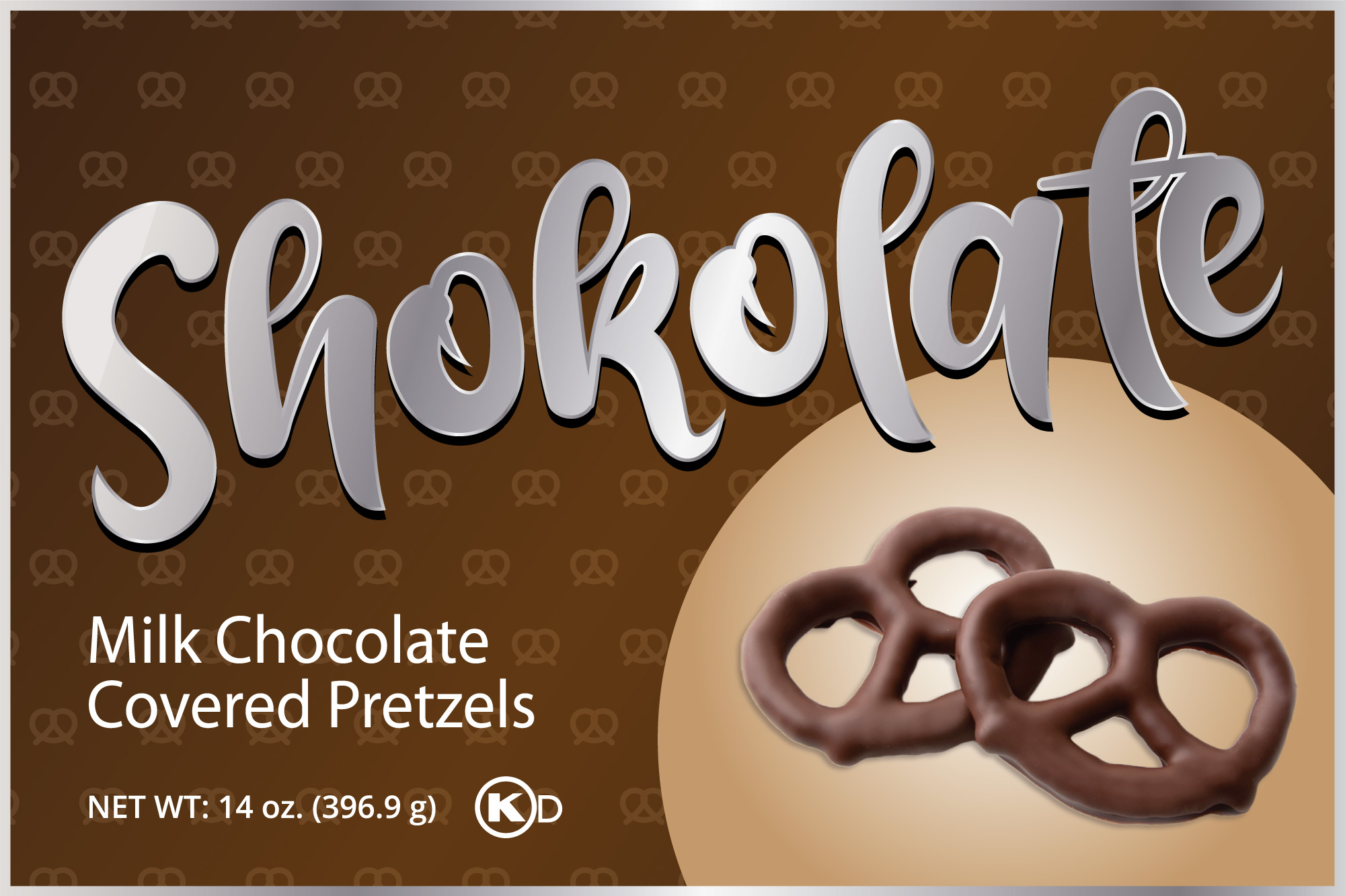 Milk Chocolate Covered Pretzels 14 oz